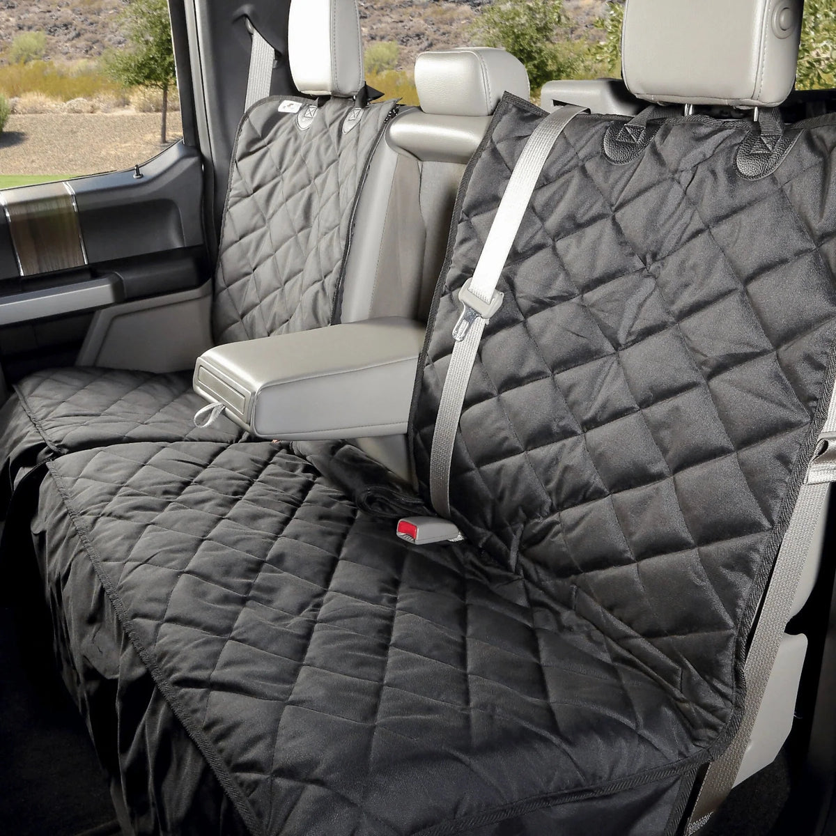 Luxury Crew Cab Truck Dog Hammock Cover – Fold-Up Seat Access
