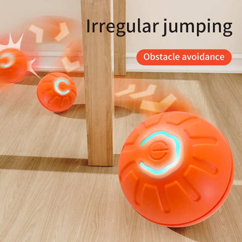 Smart Interactive Pet Toy Ball | Electronic Auto-Rolling & Jumping Ball | USB Rechargeable | Dogs & Cats
