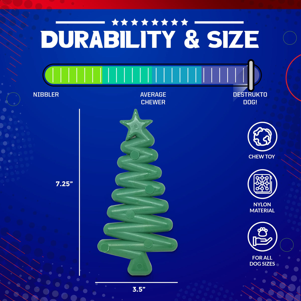 Christmas Tree Nylon Chew Toy