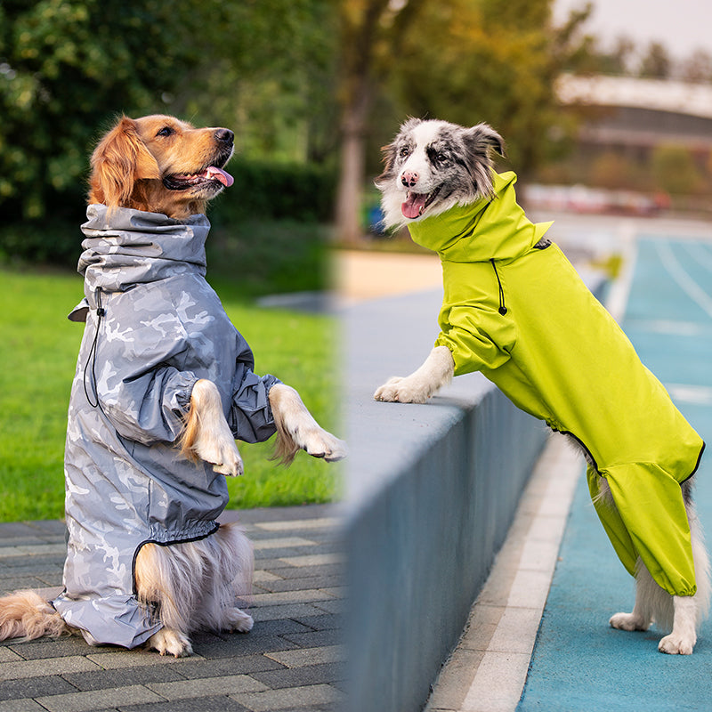 Flauntly Paws Reflective Waterproof Rain Coat for Dogs