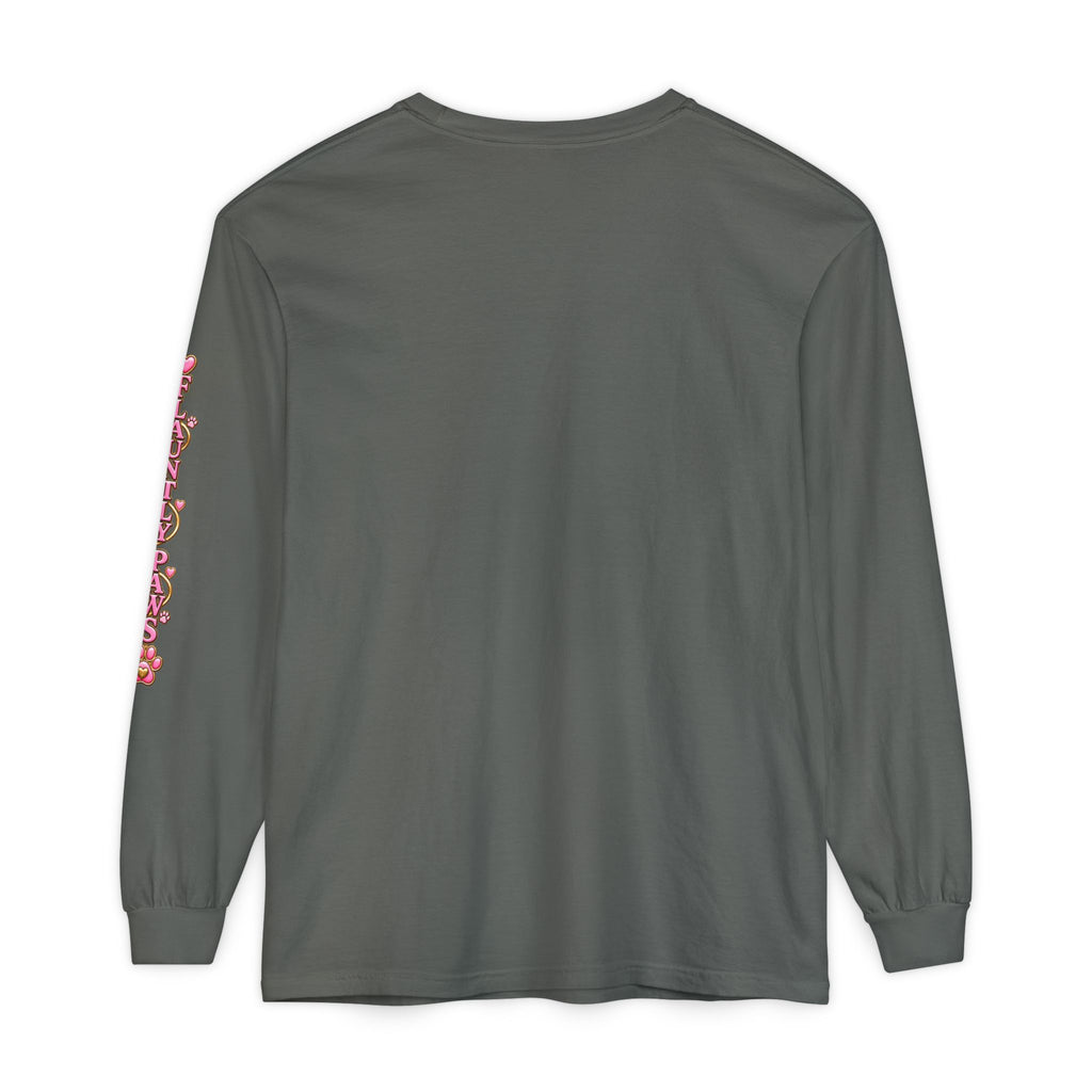 Garment-Dyed Long Sleeve Tee | Flauntly Paws