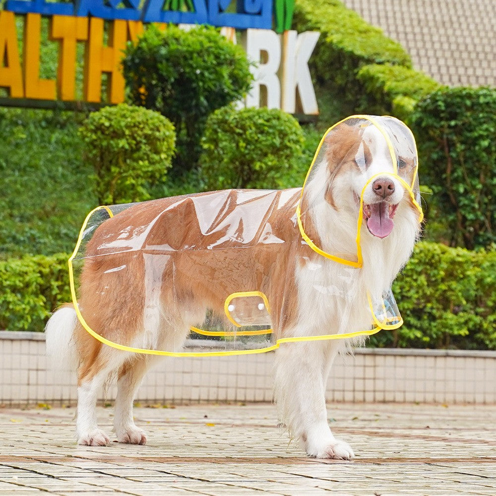 Flauntly Paws Clear Rain Jacket for Dogs