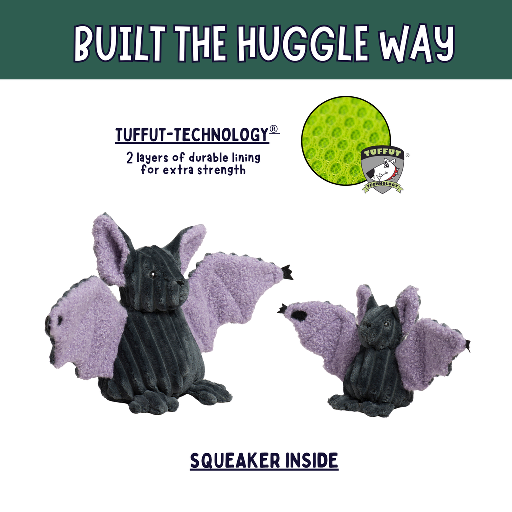 Halloween Bat Dog Toy | Plush Spooky Dog Toy | Chew & Fetch Halloween Pet Toy