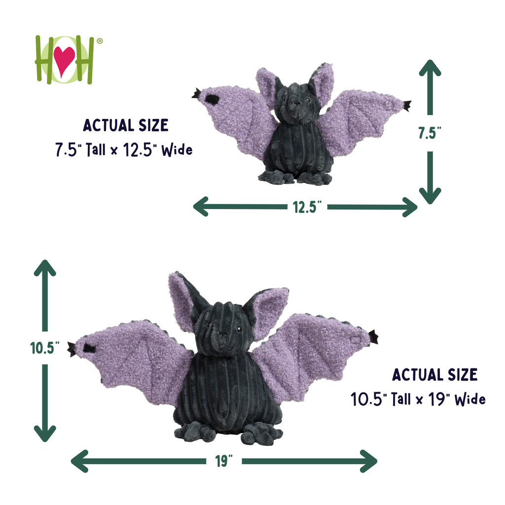 Halloween Bat Dog Toy | Plush Spooky Dog Toy | Chew & Fetch Halloween Pet Toy