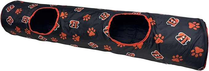 Cincinnati Bengals NFL Cat Tunnel with Catnip Football
