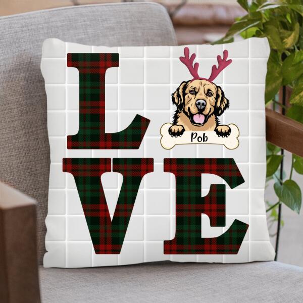 Personalized Pet Christmas Pillow Cover