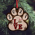 Personalized Pet Christmas Ornament | Custom Wood Ornament for Dog & Cat Lovers