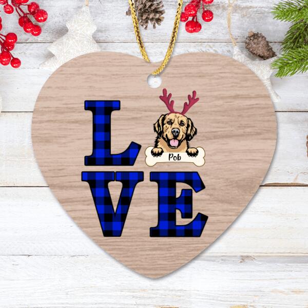 Personalized Pet Christmas Ornament | Custom Wood Ornament for Dog & Cat Lovers