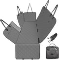 Luxury 3-in-1 Dog Car Seat Cover – Waterproof Hammock, Bench & Trunk Mat (Grey)