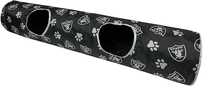 Las Vegas Raiders NFL Cat Tunnel with Catnip Football