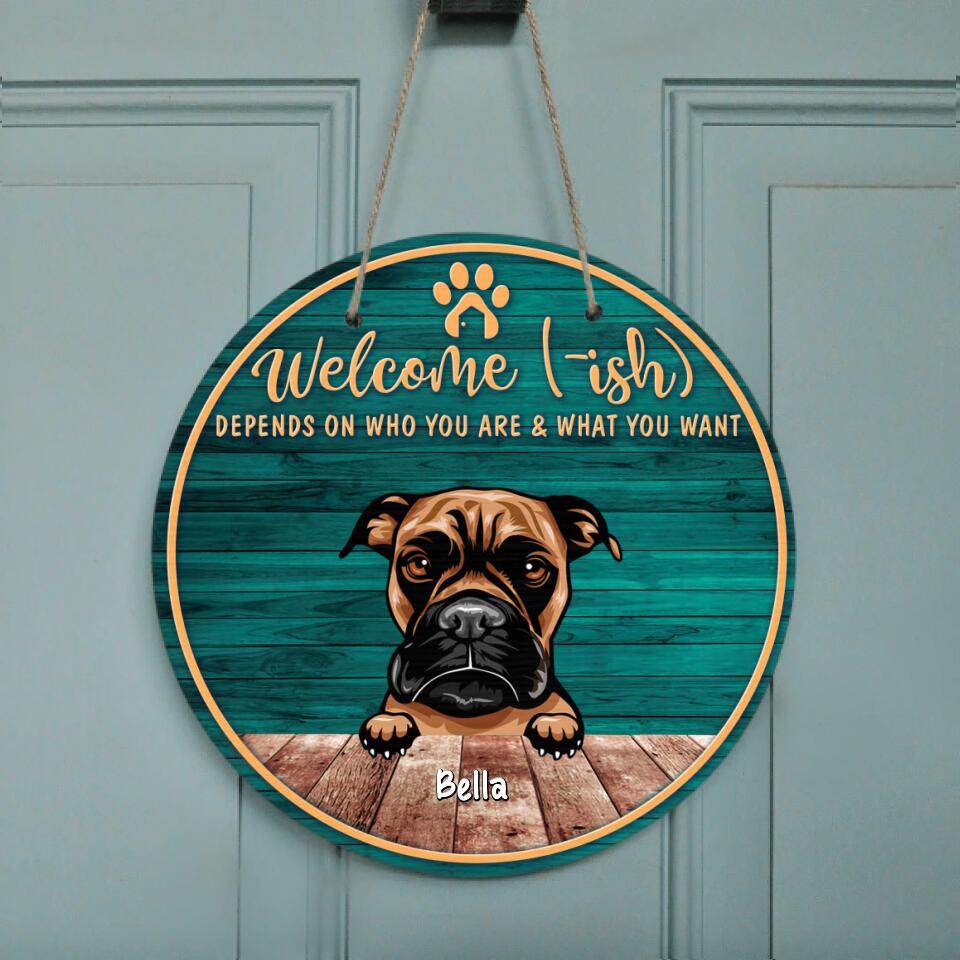 Personalized Pet Door Sign (Up to 6 Pets)