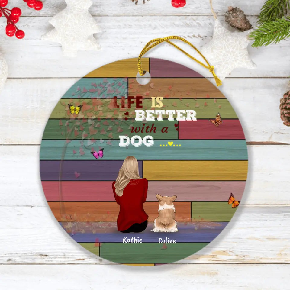 Personalized Pet Mom Ornament (Up to 4 Pets)
