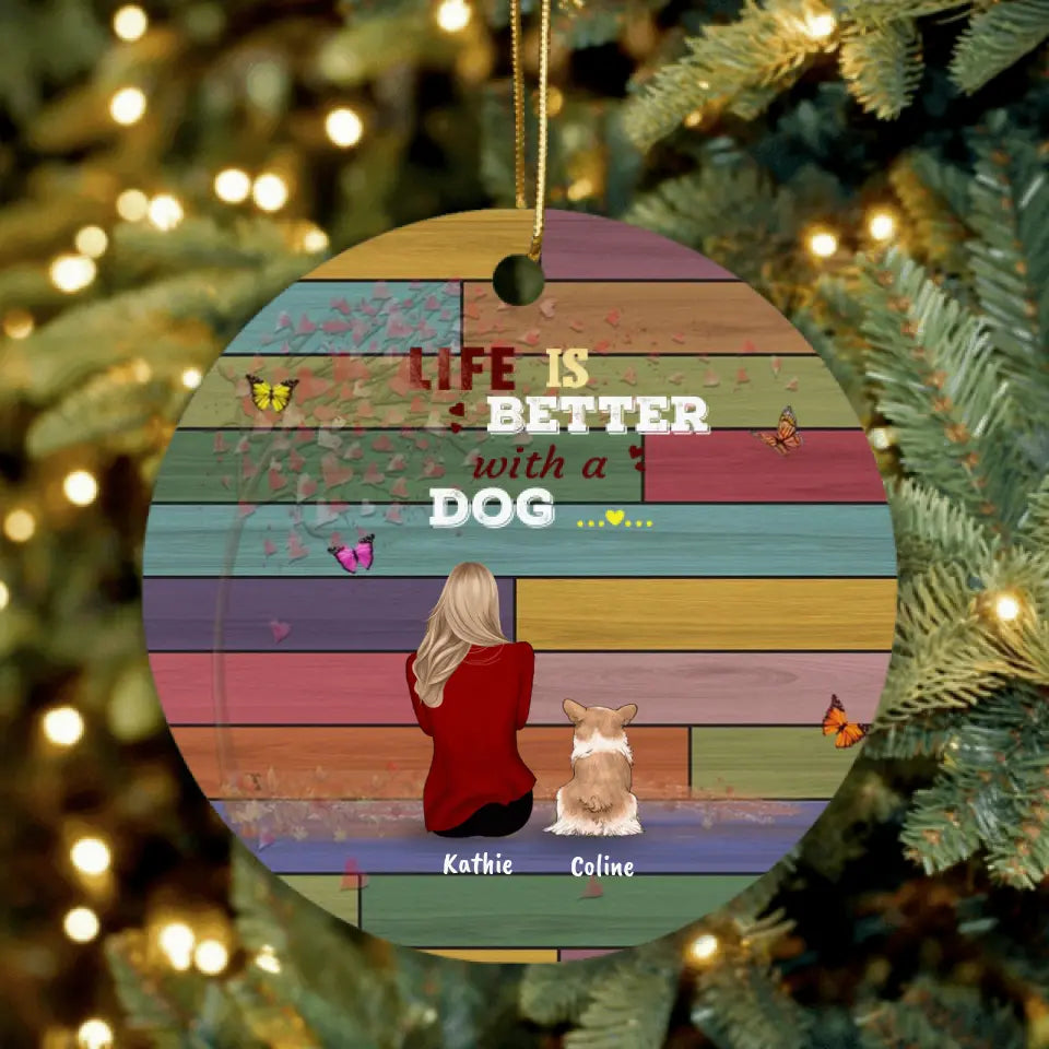 Personalized Pet Mom Ornament (Up to 4 Pets)