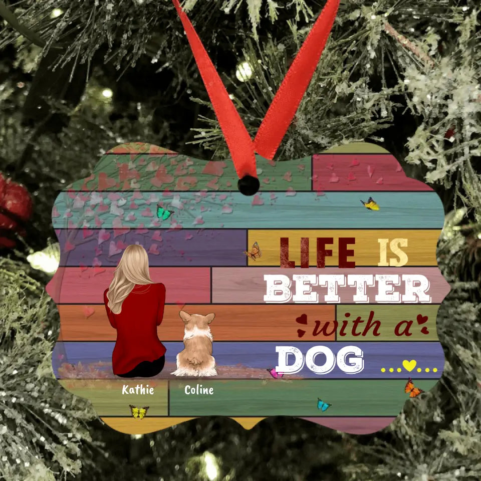 Personalized Pet Mom Ornament (Up to 4 Pets)