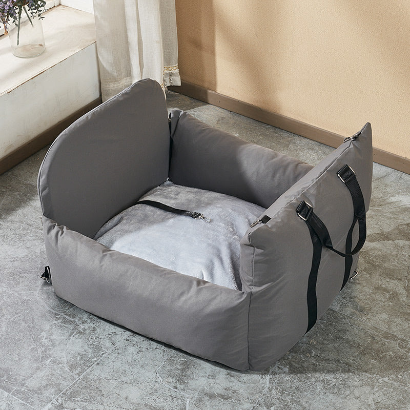 Luxury Portable Car Pet Nest – Removable & Washable Travel Bed
