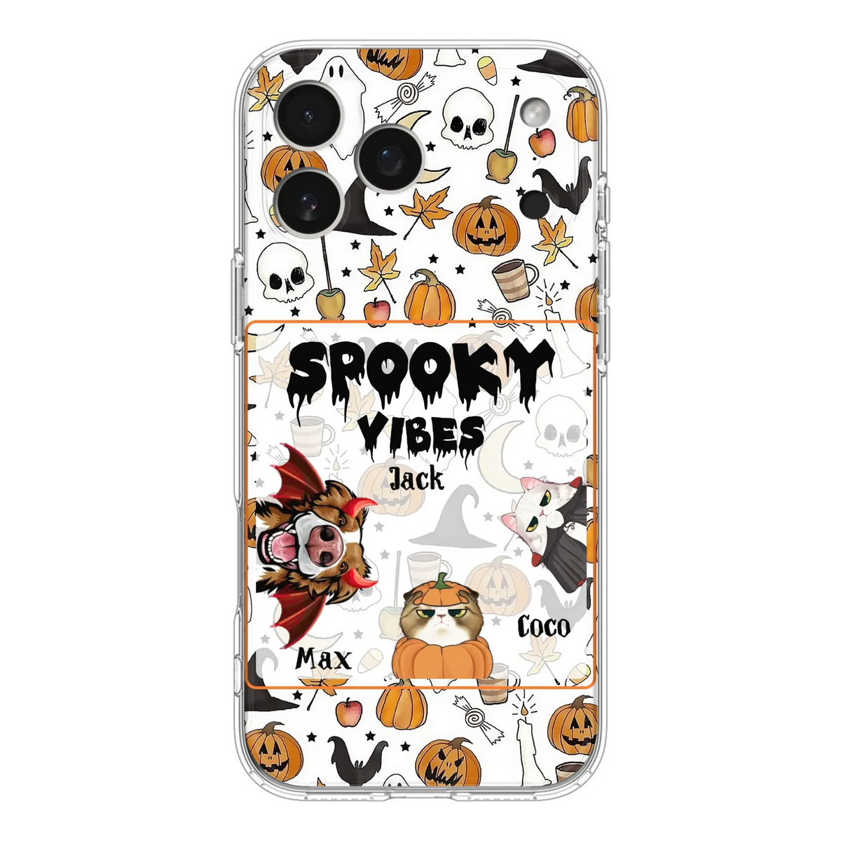 Custom Halloween Pet Phone Case | Up to 3 Pets | iPhone & Samsung