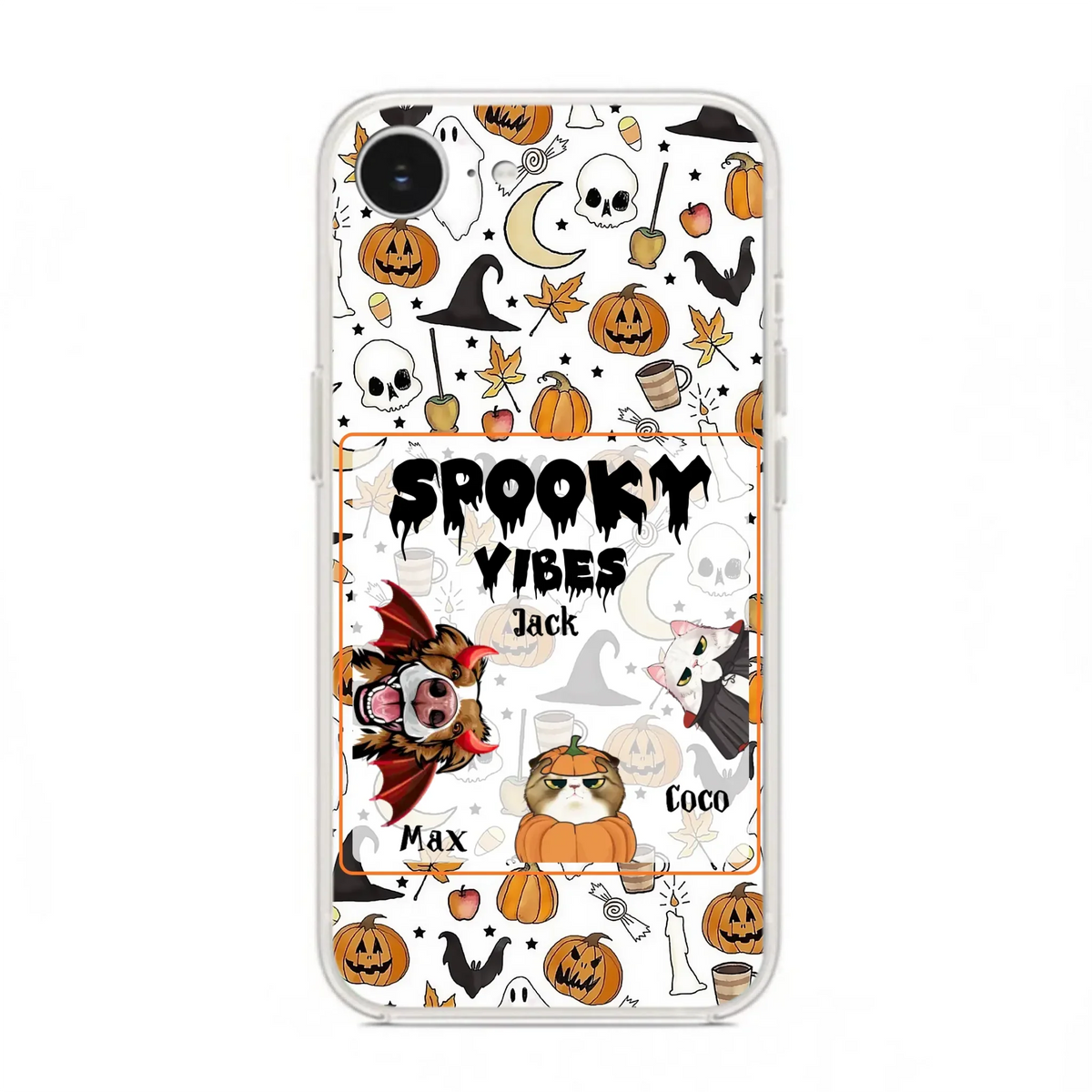 Custom Halloween Pet Phone Case | Up to 3 Pets | iPhone & Samsung