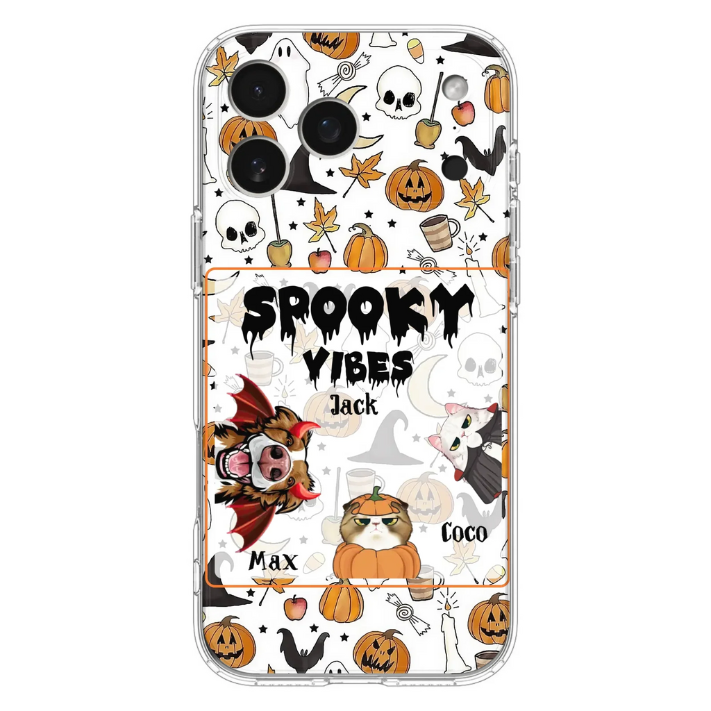 Custom Halloween Pet Phone Case | Up to 3 Pets | iPhone & Samsung
