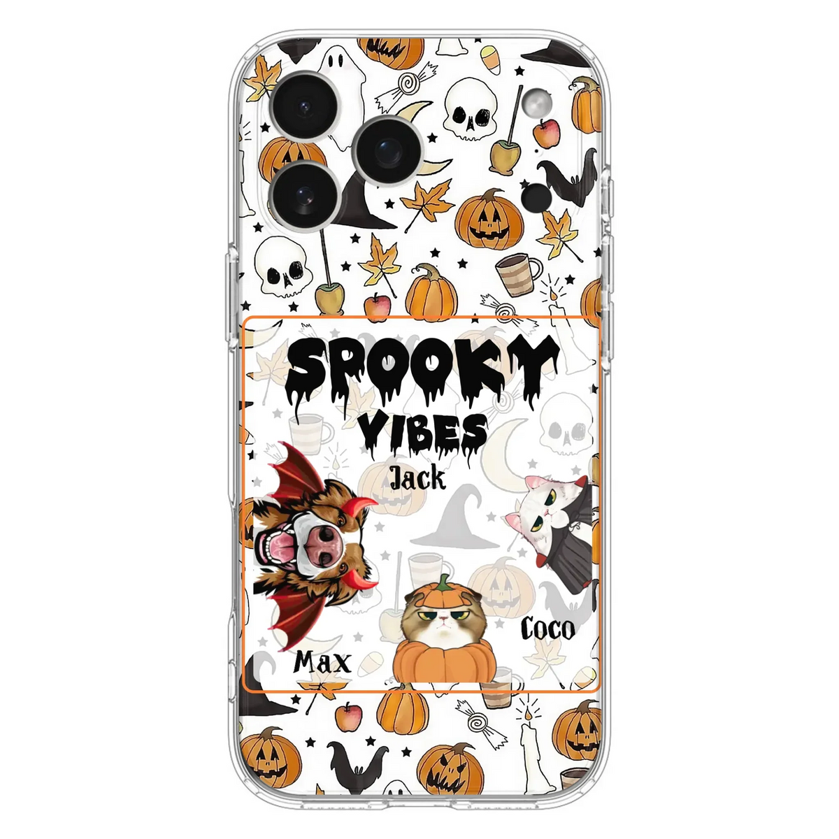 Custom Halloween Pet Phone Case | Up to 3 Pets | iPhone & Samsung