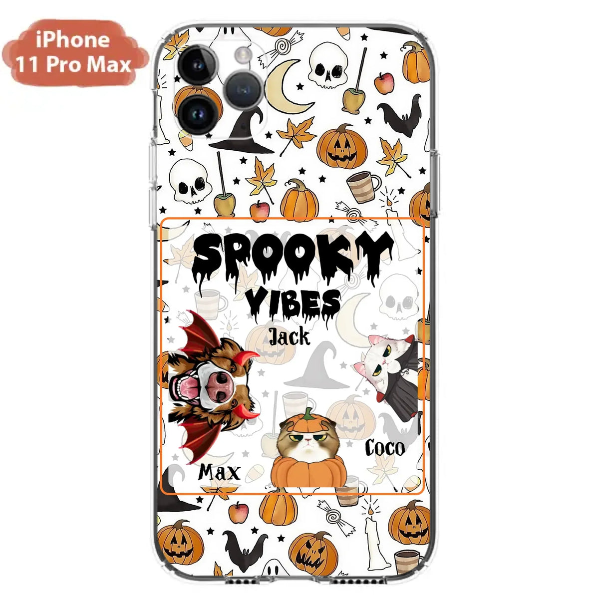 Custom Halloween Pet Phone Case | Up to 3 Pets | iPhone & Samsung
