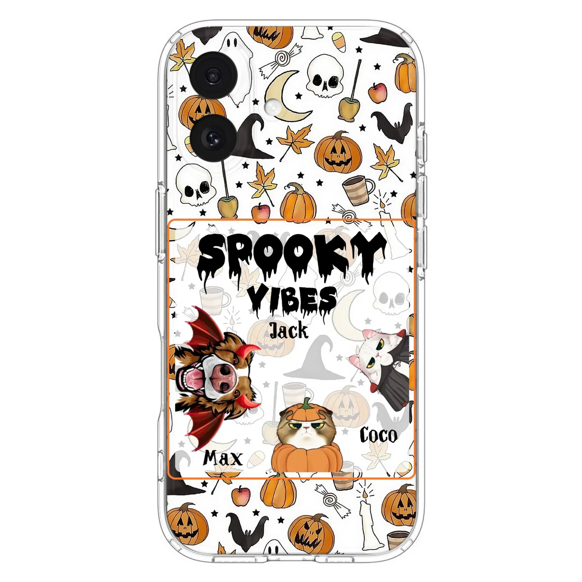 Custom Halloween Pet Phone Case | Up to 3 Pets | iPhone & Samsung