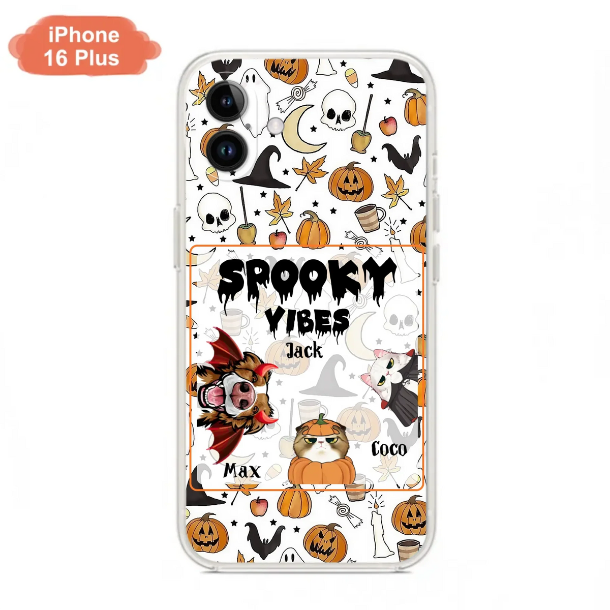 Custom Halloween Pet Phone Case | Up to 3 Pets | iPhone & Samsung