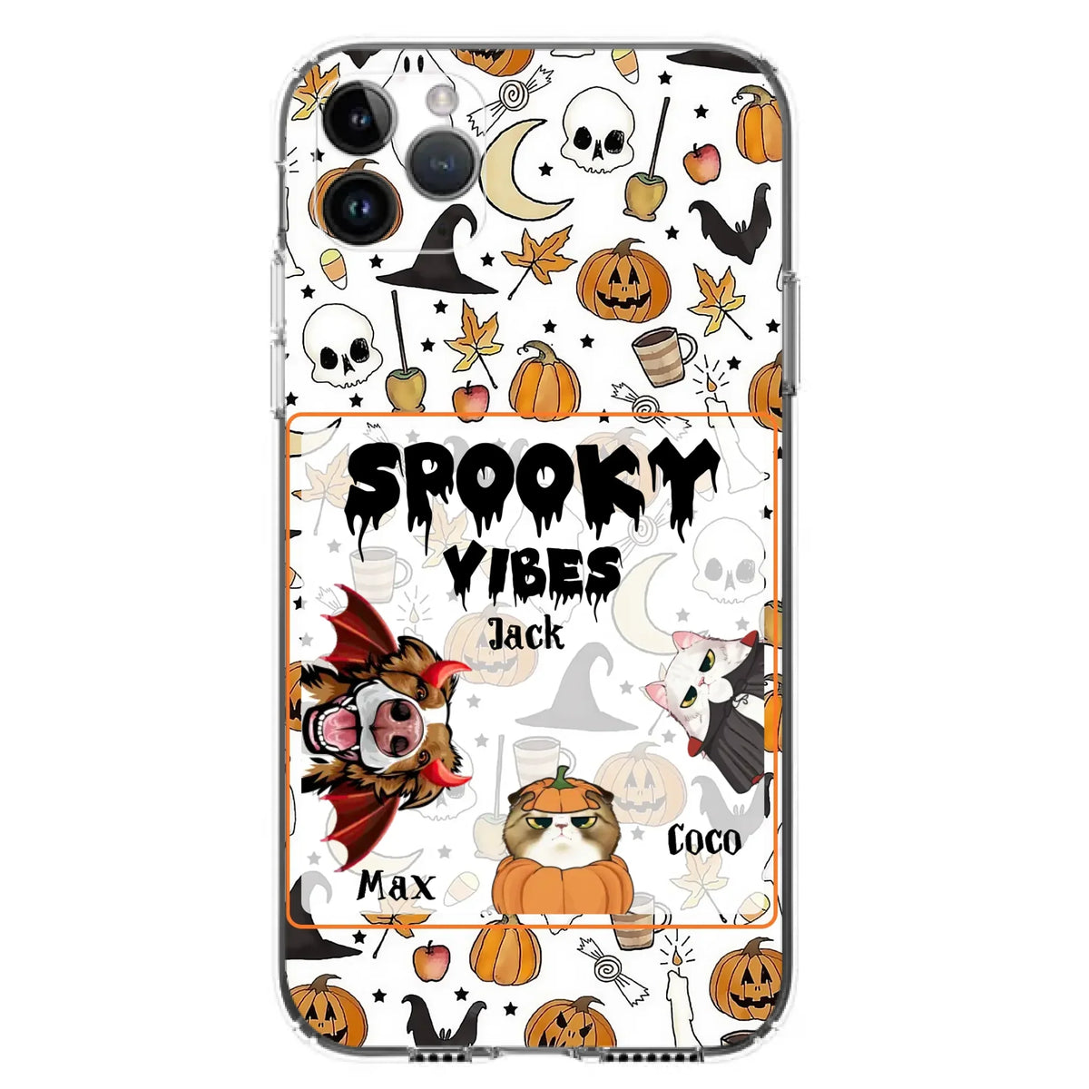 Custom Halloween Pet Phone Case | Up to 3 Pets | iPhone & Samsung