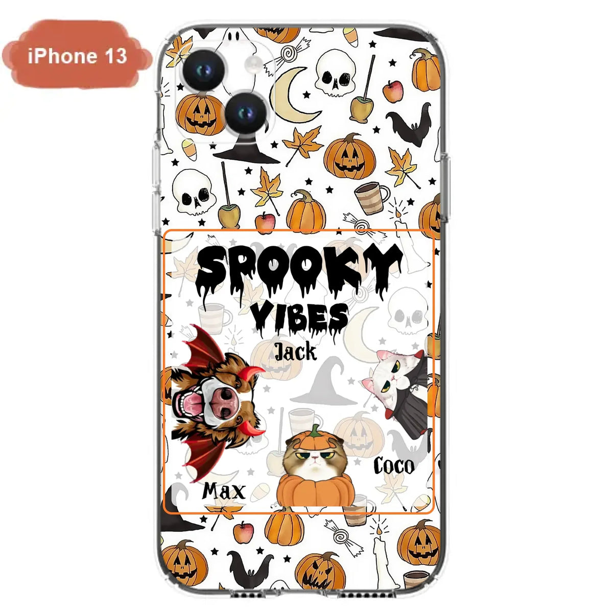Custom Halloween Pet Phone Case | Up to 3 Pets | iPhone & Samsung