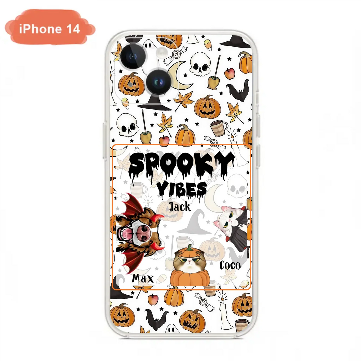 Custom Halloween Pet Phone Case | Up to 3 Pets | iPhone & Samsung