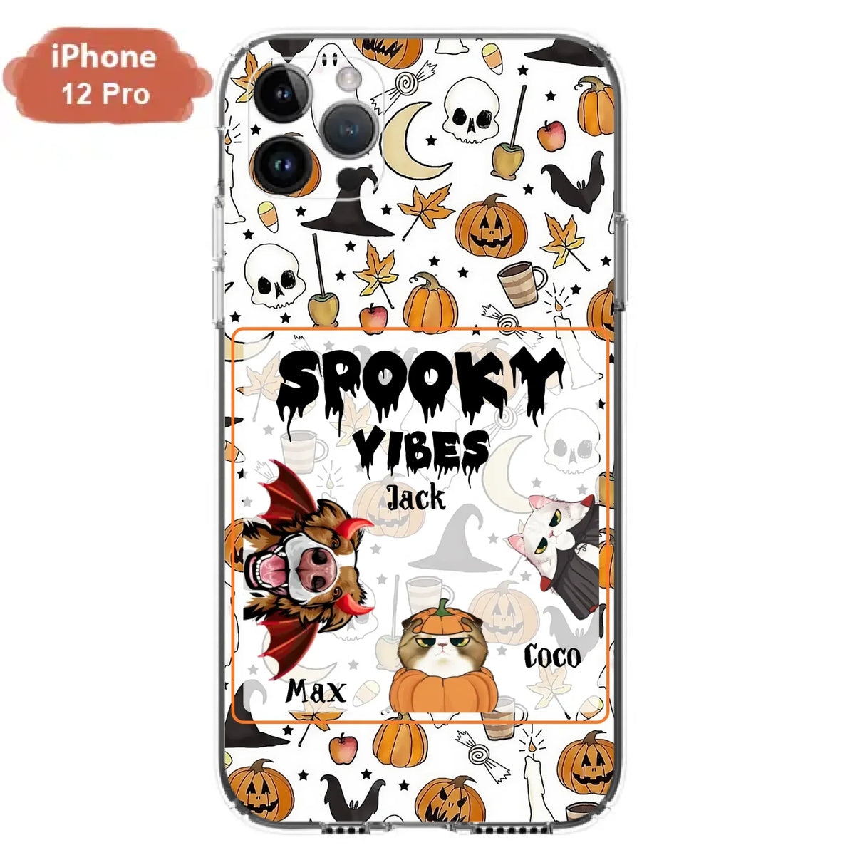 Custom Halloween Pet Phone Case | Up to 3 Pets | iPhone & Samsung