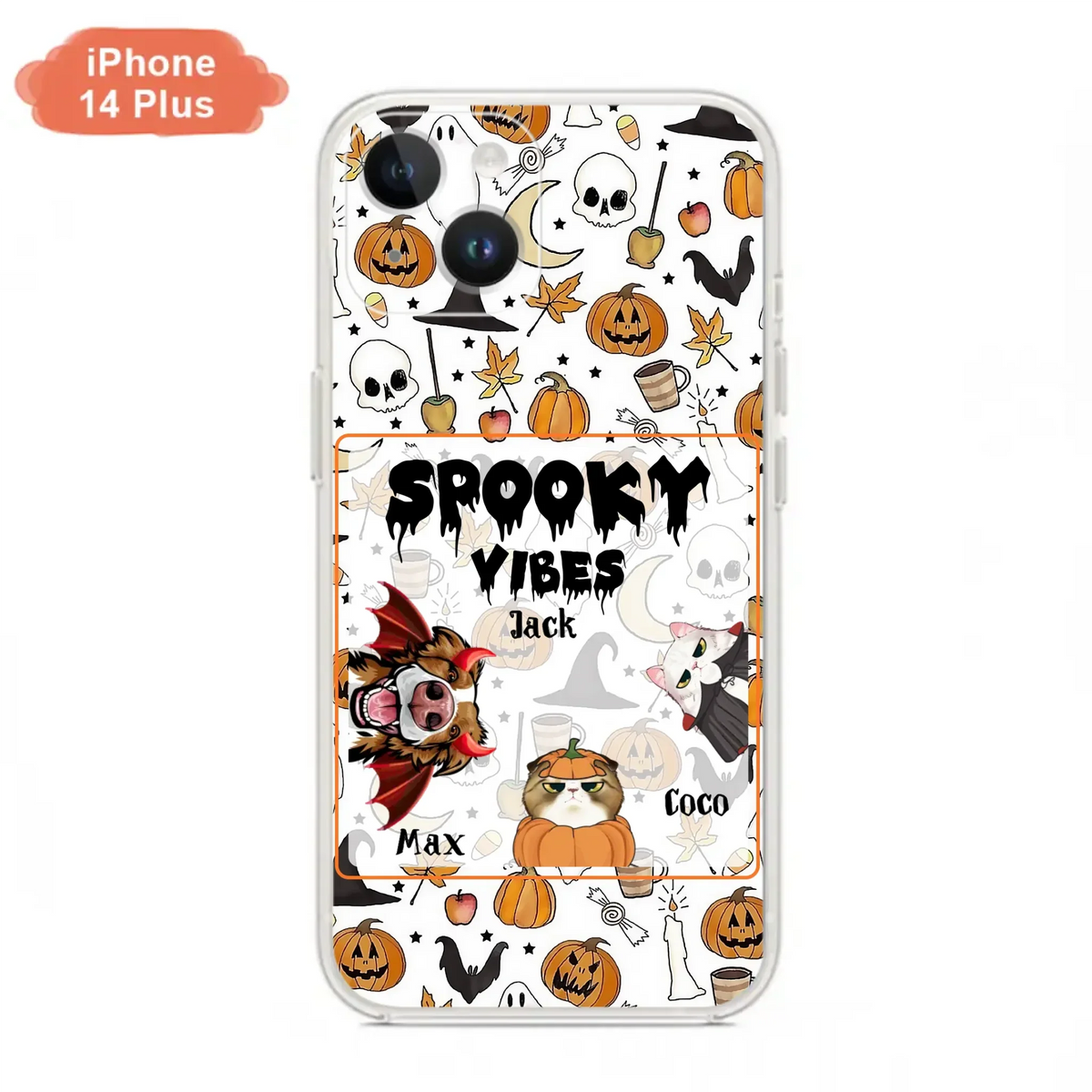 Custom Halloween Pet Phone Case | Up to 3 Pets | iPhone & Samsung
