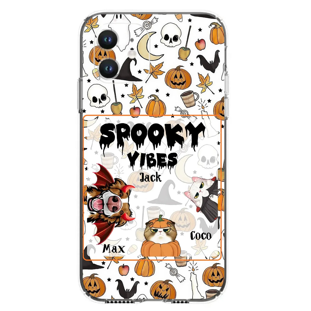 Custom Halloween Pet Phone Case | Up to 3 Pets | iPhone & Samsung