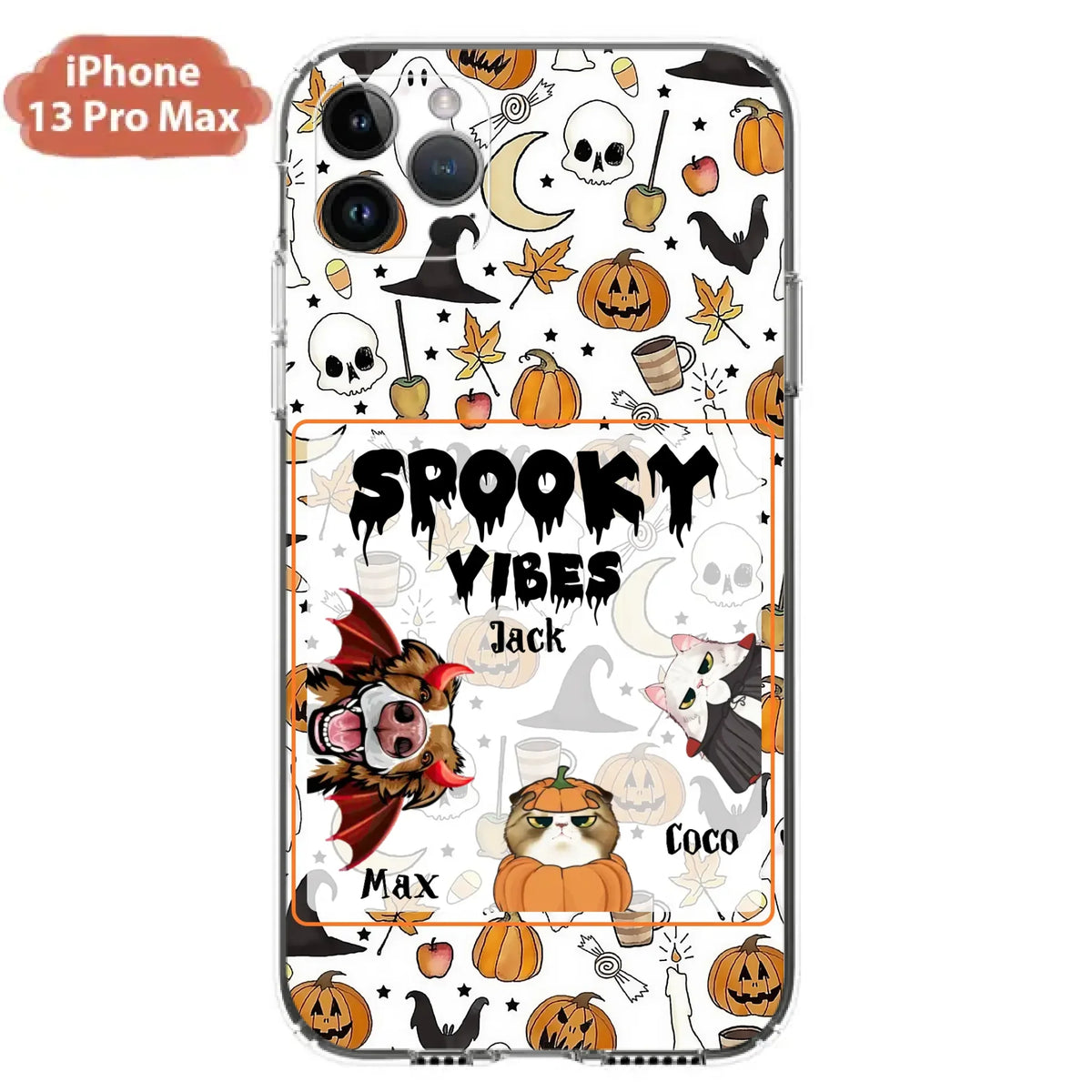 Custom Halloween Pet Phone Case | Up to 3 Pets | iPhone & Samsung