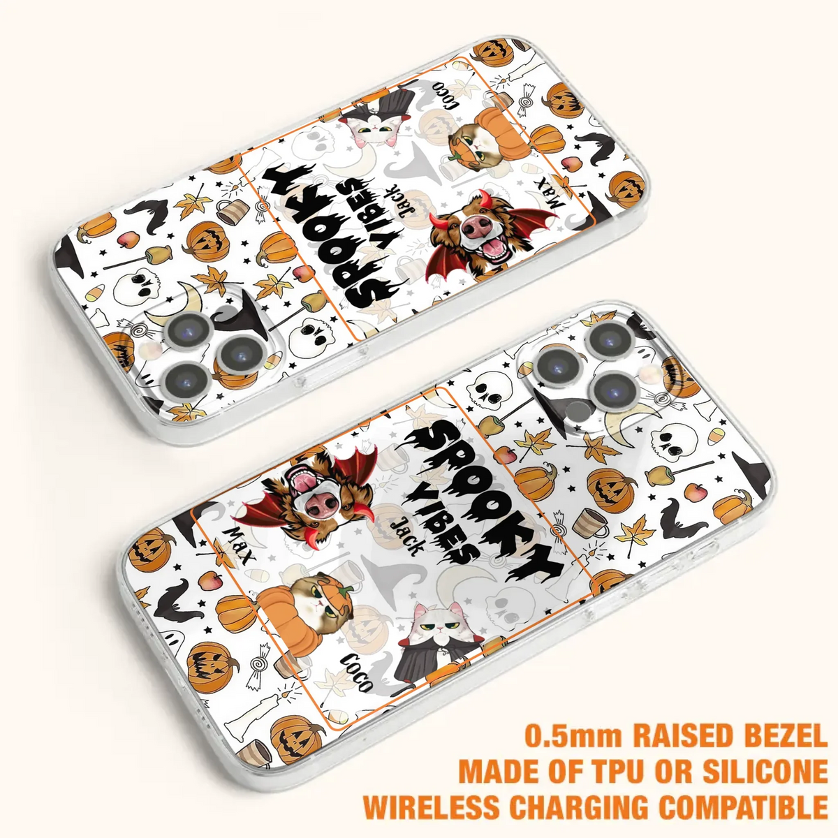 Custom Halloween Pet Phone Case | Up to 3 Pets | iPhone & Samsung