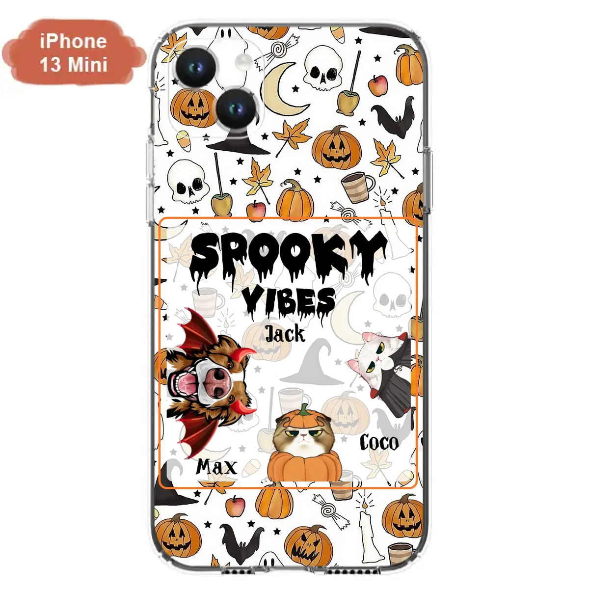 Custom Halloween Pet Phone Case | Up to 3 Pets | iPhone & Samsung