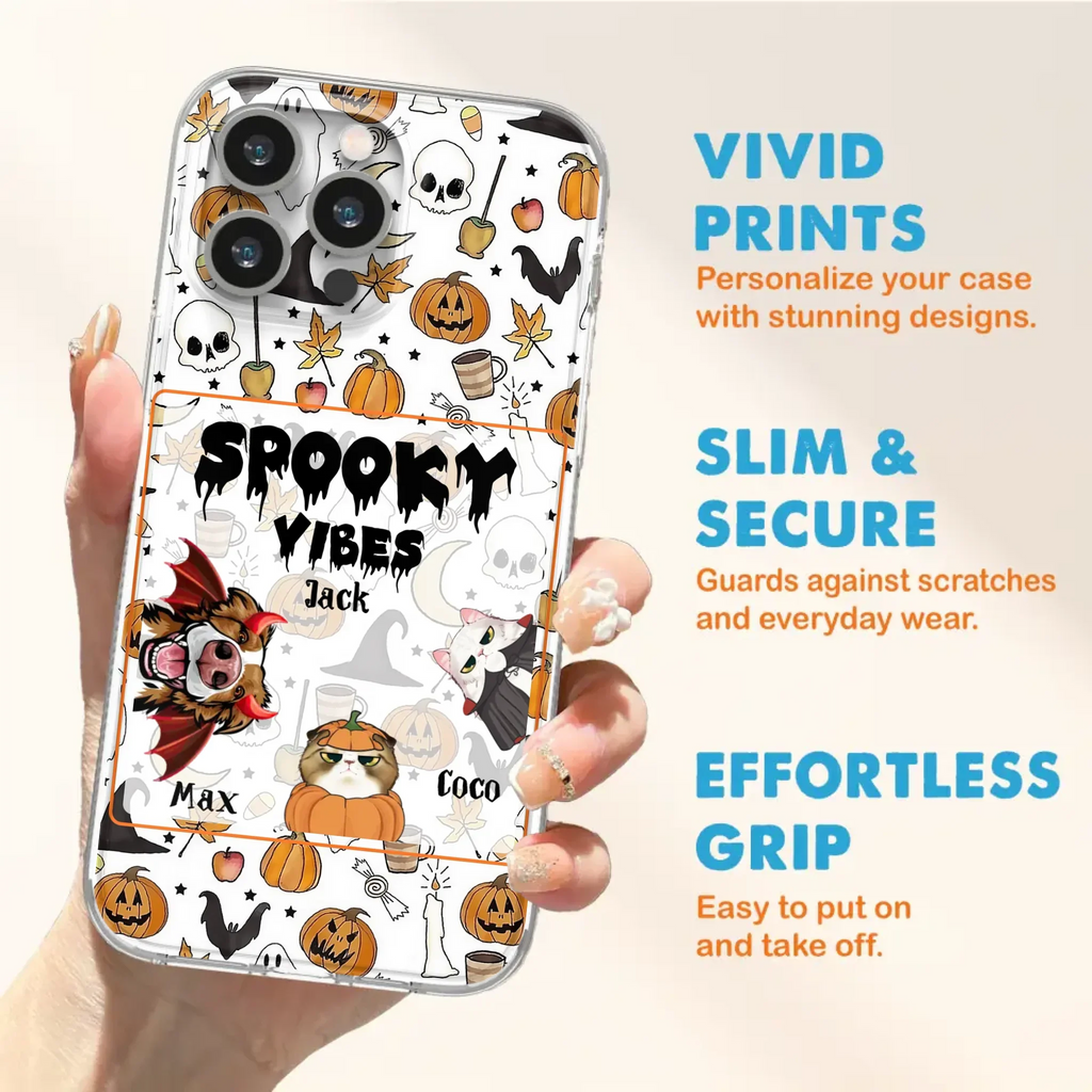 Custom Halloween Pet Phone Case | Up to 3 Pets | iPhone & Samsung