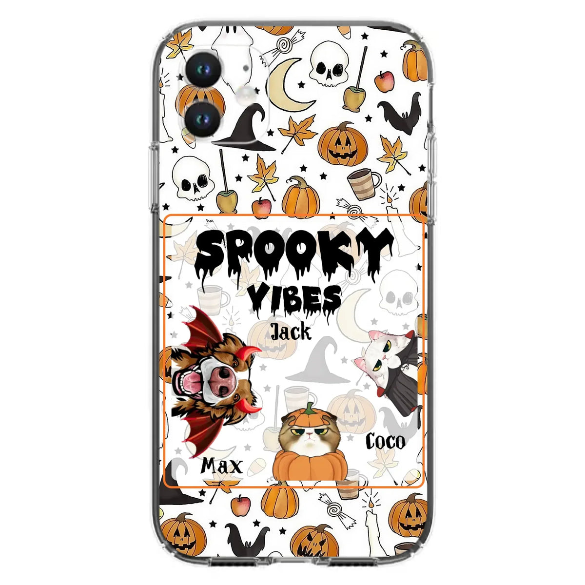 Custom Halloween Pet Phone Case | Up to 3 Pets | iPhone & Samsung