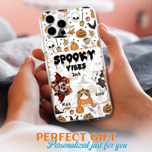 Custom Halloween Pet Phone Case | Up to 3 Pets | iPhone & Samsung