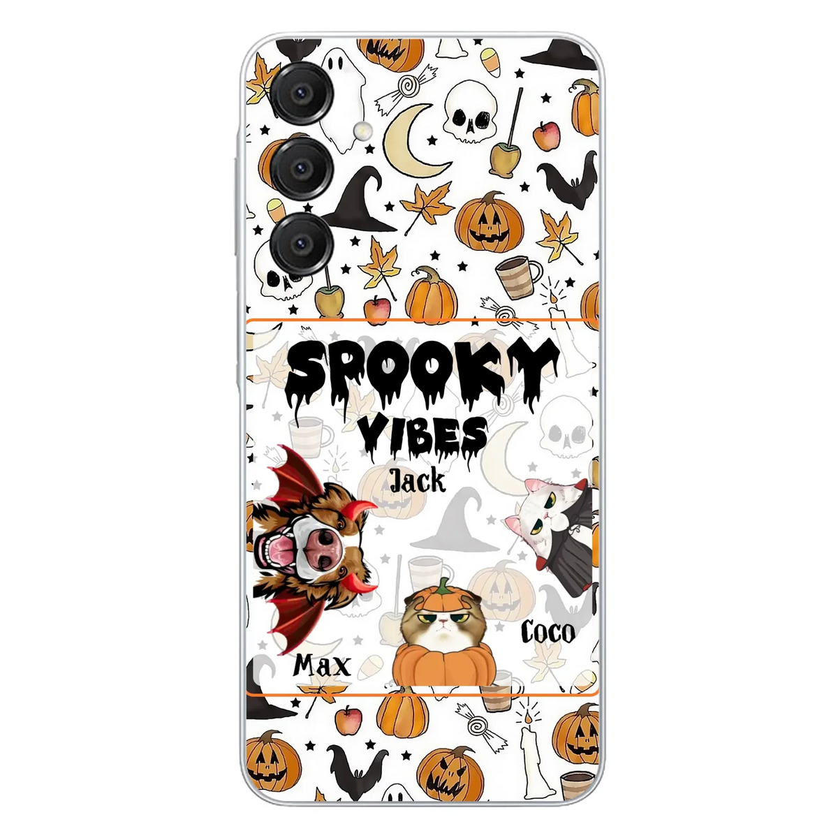 Custom Halloween Pet Phone Case | Up to 3 Pets | iPhone & Samsung