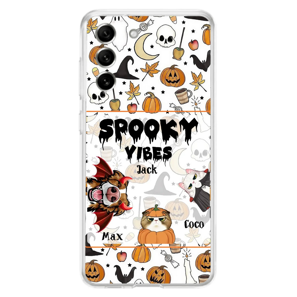 Custom Halloween Pet Phone Case | Up to 3 Pets | iPhone & Samsung