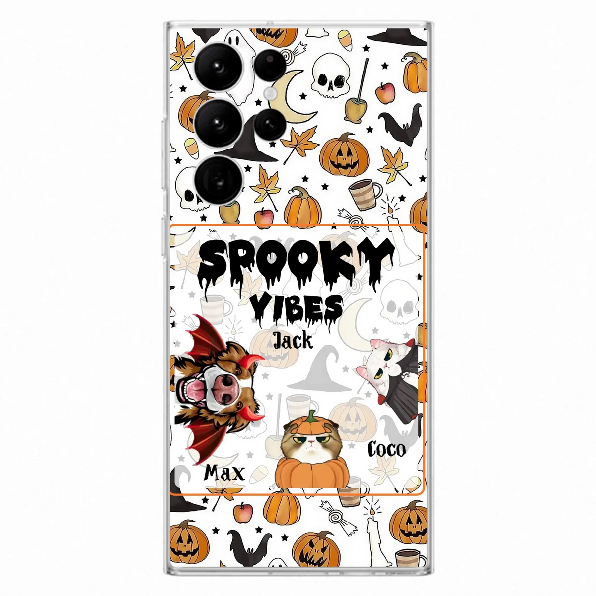 Custom Halloween Pet Phone Case | Up to 3 Pets | iPhone & Samsung