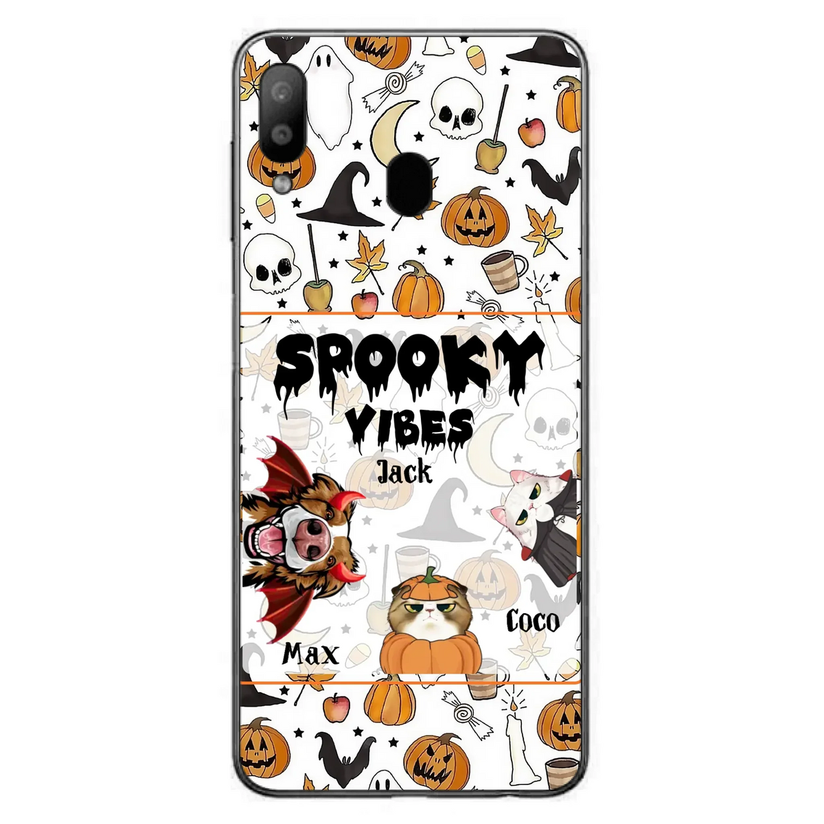 Custom Halloween Pet Phone Case | Up to 3 Pets | iPhone & Samsung