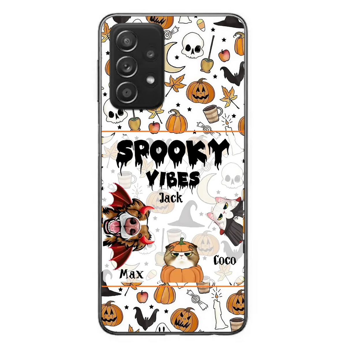 Custom Halloween Pet Phone Case | Up to 3 Pets | iPhone & Samsung
