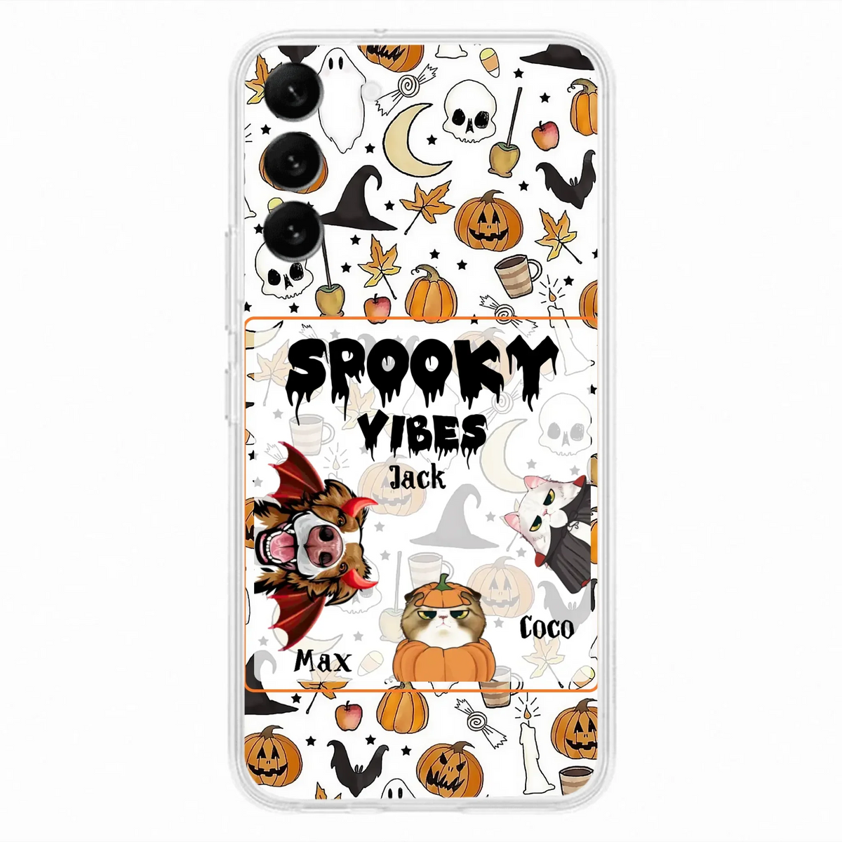 Custom Halloween Pet Phone Case | Up to 3 Pets | iPhone & Samsung
