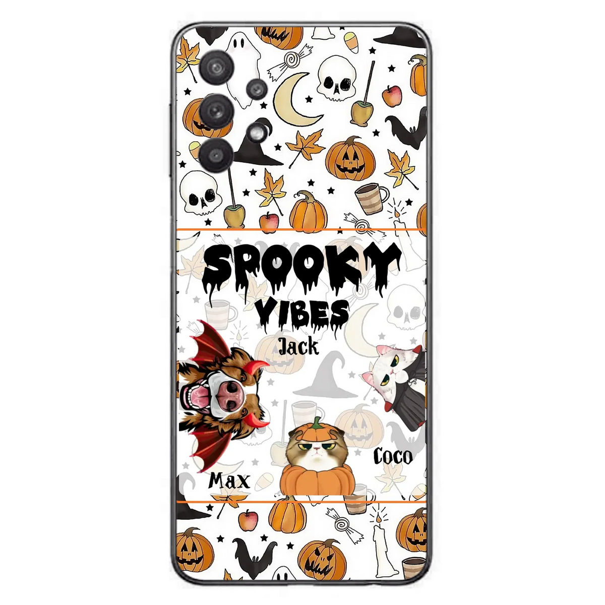 Custom Halloween Pet Phone Case | Up to 3 Pets | iPhone & Samsung