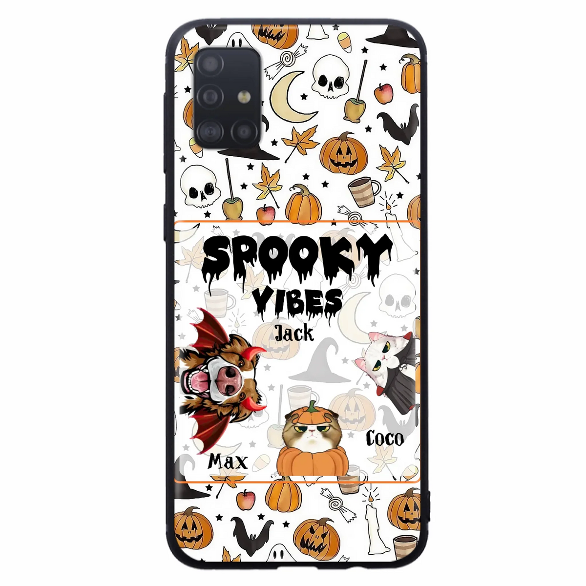 Custom Halloween Pet Phone Case | Up to 3 Pets | iPhone & Samsung