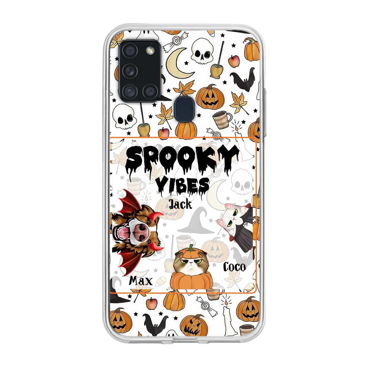 Custom Halloween Pet Phone Case | Up to 3 Pets | iPhone & Samsung
