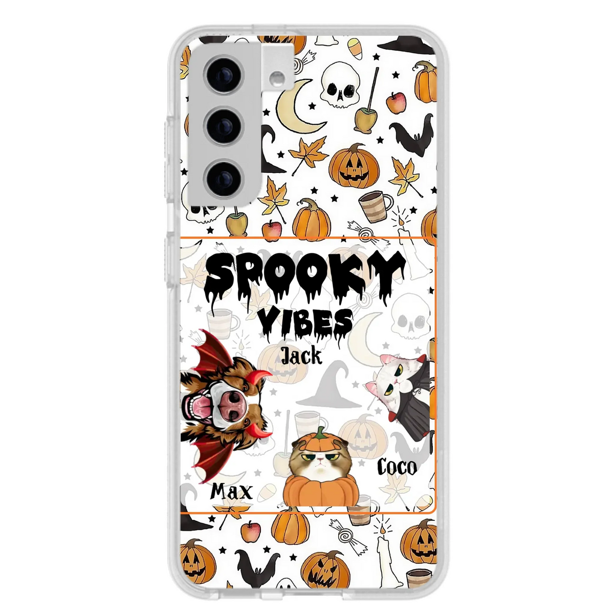 Custom Halloween Pet Phone Case | Up to 3 Pets | iPhone & Samsung