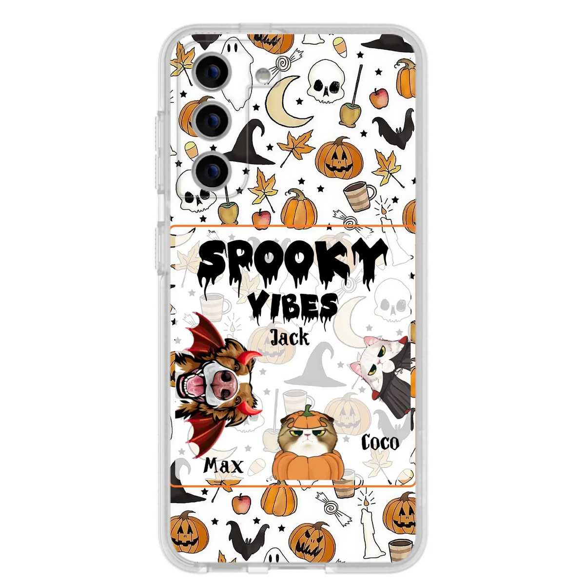 Custom Halloween Pet Phone Case | Up to 3 Pets | iPhone & Samsung