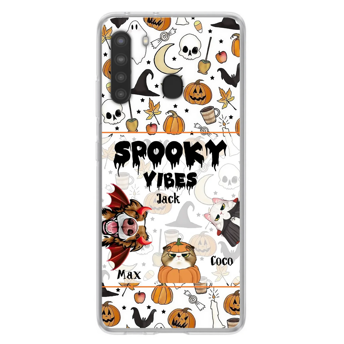 Custom Halloween Pet Phone Case | Up to 3 Pets | iPhone & Samsung